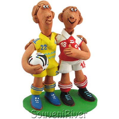 Статуетка "Футболісти України і Данії"
